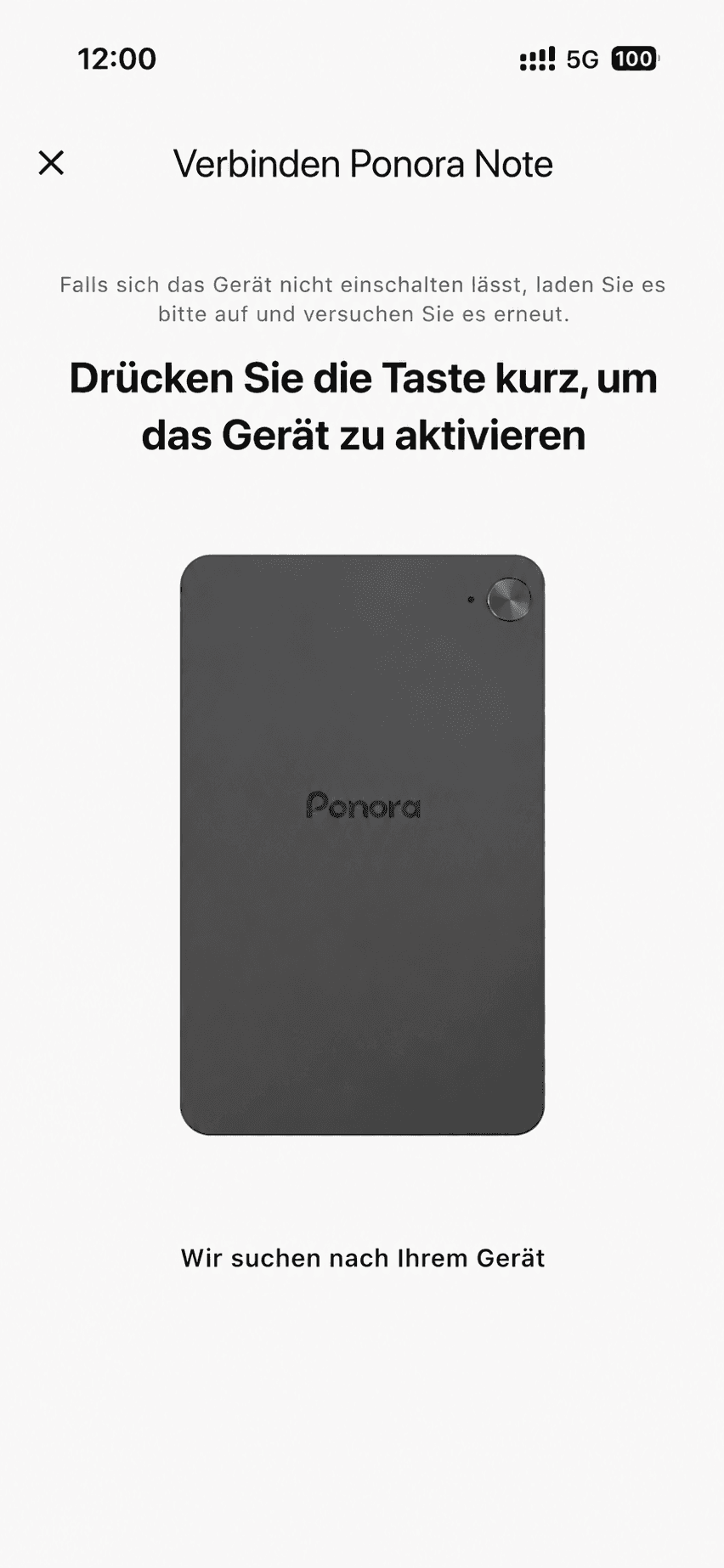 Gerätekopplung in Ponora Note